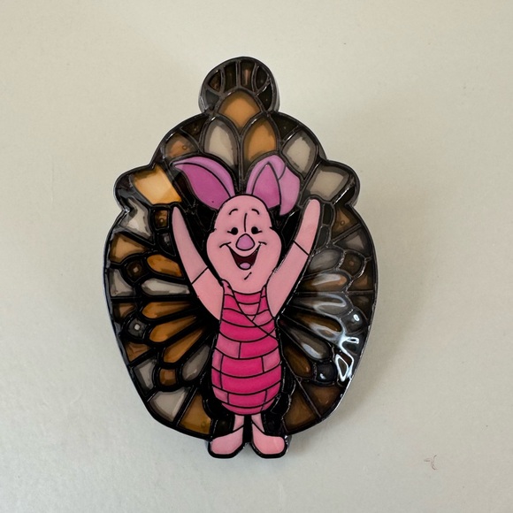 Disney Accessories - Disney Loungefly Winnie The Pooh and Friends Piglet Stained Glass Pin